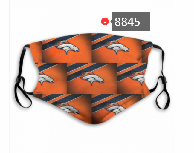 Denver Broncos #3 Dust mask with filter->nfl dust mask->Sports Accessory